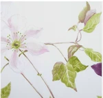 New Yves Delorme Clematis Embroidery Square Decorative Pillow Cover Cotton Silk. Fixed Price $110.00.