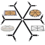 Oppkept Bed Sheet Holder Straps, Adjustable Elastic Fitted Black. Fixed Price $13.87.