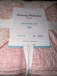 Tommy Bahama King Quilt + 2 Shams Coral White Distressed Leaves New Reversible. Fixed Price $49.99.