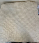 Vintage Westpoint Stevens Size Queen Tan Diamond Quilted Cotton Duvet Cover. Fixed Price $60.00.