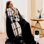 Jkmax Heated Electric Blanket King Size - 100"X90" Flannel 100X90, Black. Fixed Price $71.23.