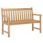 Teak Porch Bench, 2-PERSON Solid Wood Garden Patio W/ Backrest & Armrests. Fixed Price $134.99.