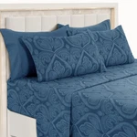 Deep Pocket 6 Piece Bed Set 1800 Series Microfiber Comfort Paisley. Fixed Price $21.99.