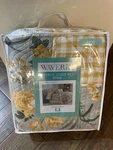 Nip Waverly Meadowview King Quilt Bedskirt & Shams Set 4PC. Fixed Price $140.99.