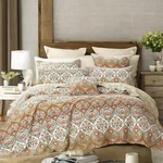 Dada Bedding Vibrant Bohemian Garden Paisley Floral Quilt Coverlet Bedspread Set. Fixed Price $84.99.