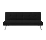Serta Black Modern Futon, Sofa Bed, Three Ways. Fixed Price $85.00.