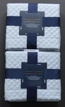Ralph Lauren Rl Quilted Sateen Argyle Standard Sham Blue Hyacinth Set Of 2 New. Fixed Price $88.00.