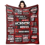 Horror Movies Blanket Gifts For Women , Scary Themed Throw F.... Fixed Price $26.29.