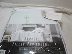 New Ryanne Collection Bamboo Pillow Protectors Standard Pair 20"X26" White/green. Fixed Price $24.98.