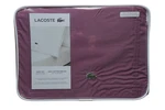 Lacoste 100% Cotton Percale Solid Sheet Set Twin Xl Plum. Fixed Price $84.00.