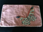 Nwt Iosis Yves Delorme 13X23" Throw Pillow Cover Pink Butterfly Embroidery Linen. Fixed Price $115.00.