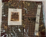 Vhc Brands Carson Star Standard Pillow Sham Black Red Quilted 21X27. Fixed Price $19.99.