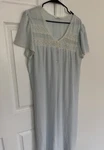 Vintage Carole Hochman Lace Sheer V-neck Women's Nightgown Waltz Length. Fixed Price $27.99.