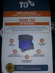 Wandering Tot Travel Pillow Foot Rest. Fixed Price $6.00.