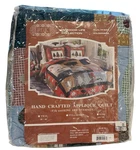 Pdk Outdoor Life Collection Handcrafted Applique Quilt Twin 68" X 86" New. Fixed Price $109.99.