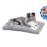 Midwest Homes For Pets Medium Quiettime Deluxe Gray Ombr Swirl Plush Bed. Fixed Price $37.77.