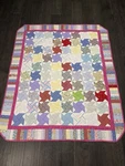 Twin Sister Beautiful Custom Quilted Approx. 64 53 Tagged Water Wheel. Fixed Price $104.99.