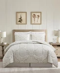 Sunham Neutral Beige 8-PC. Reversible Comforter Set King. Fixed Price $25.20.