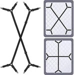 Siaomo Bed Sheet Holder Straps - Adjustable Crisscross Clips Elastic Band. Fixed Price $14.99.