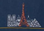 Nwt Yves Delorme Tea Dish Kitchen Towel Embroidered Paris Landmarks Linen Italy. Fixed Price $55.00.