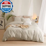 Amwan Beige Duvet Cover Twin Size Soft Microfiber Boho Tan Bedding Set 3. Fixed Price $65.44.
