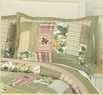 Domain Martinique Floral Quilted Patchwork Pillow Sham Standard 20"X26". Fixed Price $24.99.