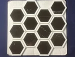 S43 East White Nero Marguia Marble Hexagon Mosaic Tile Kitchen Bathroom Polished. Fixed Price $26.99.