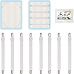 8PCS Adjustable Bed Sheet Straps Clips, Elastic Mattress Fasteners Hold.... Fixed Price $18.42.