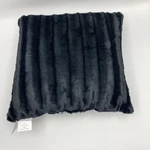 Black Madison Park Duke Faux Fur Square Pillow. Fixed Price $20.00.