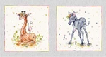 Sillier Than Sally Little Darlings Safari Giraffe Zebra Block Panel 100 Cotton. Fixed Price $8.50.