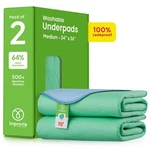 Reusable Underpads Washable Incontinence Waterproof Bed Pet 34"X36" Chux. Fixed Price $20.99.