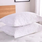 2PCS Embroidered Queen Decorative Microfiber Pillow Shams Set Standard Size. Fixed Price $27.99.