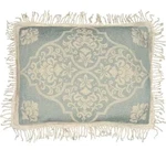 Lamont Home All Over Brocade Sage Green Cream Fringed Standard Sham. Fixed Price $8.00.