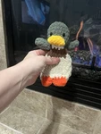 Mini Milo Crotchet Snuggler Animal. Mallard Duck Hand Made Plushie. Fixed Price $16.99.