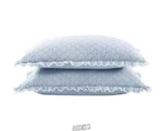 Brielle Home Ravi Sham Set Light Blue King 36"LX20"D Poly Microfiber Fill. Fixed Price $24.95.