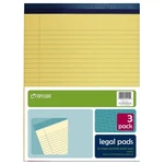 Top Flight Legal Pad 8.5 X 11.75 Inches 0.375 Rule Canary 50 Sheets Per .... Fixed Price $11.51.