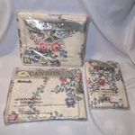 Nos Vintage Usa Cannon Monticello Floral Twin Sheet Set W/ King Pillow Cases. Fixed Price $49.95.