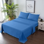 Superb Bed Sheet Set, Fitted, Flat, Pillowcases - Breathable & Soft, Deep Pocket. Fixed Price $13.49.