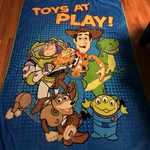 Vintage Disney Pixar Toy Story Blanket/throw - Woody, Buzz Lightyear, Slinky. Fixed Price $8.99.