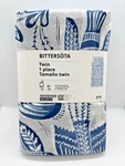 Ikea Bittersota Twin Duvet Cover + 1 Pillowcase Bed Set Light Gray/blue Birds. Fixed Price $56.98.