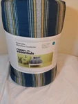 Room Essentials Reversible Microfiber Comforter Twin/twin Xl Size Blue Stripe. Fixed Price $16.95.