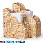 Natural Water Hyacinth Storage Basket Set Scalloped Design Organizer 2 Pieces Us. Fixed Price $54.70.