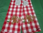 ** Christmas Kitchen Gingerbread Man Towels" *set Of 2* New By Dii. Fixed Price $18.95.
