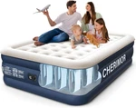 Queen Air Mattress With Built In Pump, 18" Elevated Height, 48HR Leak-tested, Ho. Fixed Price $145.99.