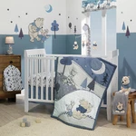 Disney Baby Forever Pooh 3-PIECE Crib Bedding Set Lambs & Ivy Blue. Fixed Price $72.99.