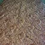 Sunham King Comforter 104 X 92 Burgundy Embroidered Polyester Paisley Floral. Fixed Price $49.99.