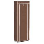 Fabric Shoe Cabinet With Cover Rack Storage Organizer Black/brown Vidaxl. Fixed Price $68.99.