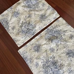 Melange Home Shams (2) Blue & White Floral Standard 20IN X 26IN + 2IN Border. Fixed Price $19.50.