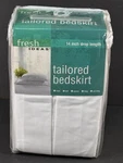 Fresh Ideas White Tailored Bed Skirt Full Size 14 Inch Drop New. Fixed Price $8.50.