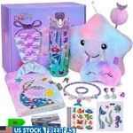 All-in-one Kids Gift Set Plush Star Pillow Diary Water Bottle Craft Kit New. Fixed Price $48.94.